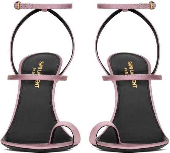 Saint Laurent Dive 110mm satin sandals Pink