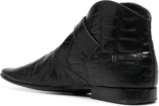 Saint Laurent Dixon buckle boots Black