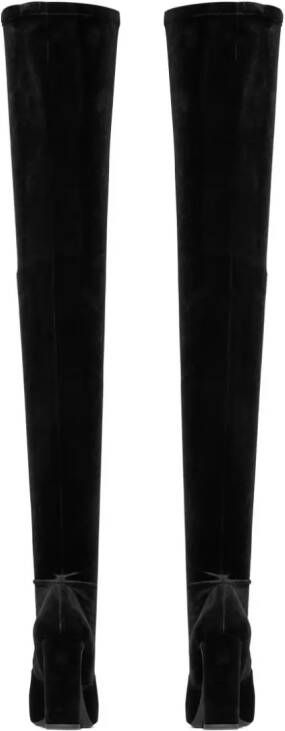 Saint Laurent Drew 105mm pointed-toe boots Black