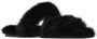 Saint Laurent faux-fur slides Black - Thumbnail 2