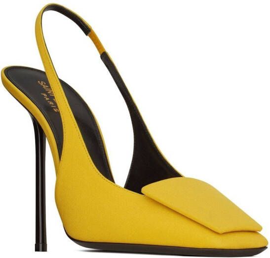 Saint Laurent George 115mm slingback pumps Yellow