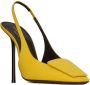 Saint Laurent George 115mm slingback pumps Yellow - Thumbnail 2