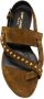 Saint Laurent Gia studded sandals Brown - Thumbnail 4