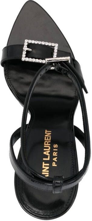 Saint Laurent Gippy 110mm buckled sandals Black