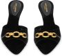 Saint Laurent Gippy 60mm chain-link detailing sandals Black - Thumbnail 3