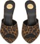 Saint Laurent Goldie 110mm leopard-print mules Brown - Thumbnail 3