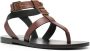 Saint Laurent Hardy buckled leather sandals Brown - Thumbnail 2