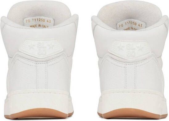Saint Laurent high-top leather sneakers White