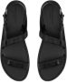 Saint Laurent Jean glazed leather sandals Black - Thumbnail 3