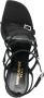 Saint Laurent Jerry 110mm silk-satin sandals Black - Thumbnail 4