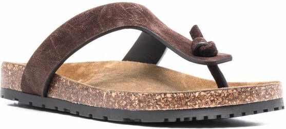 Saint Laurent Jimmy 25mm sandals Brown