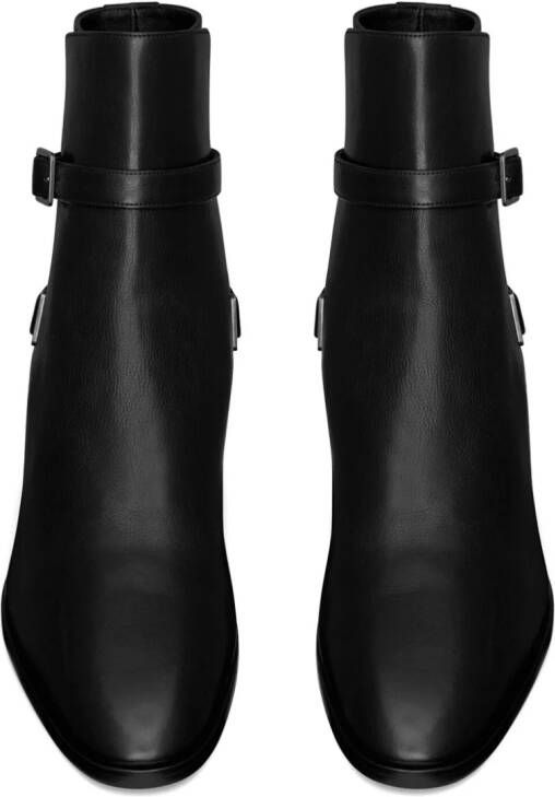 Saint Laurent Jodhpur 45mm leather boots Black