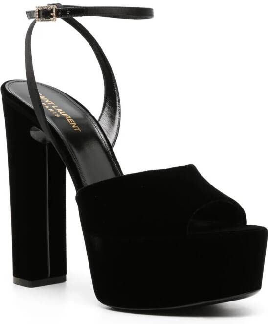 Saint Laurent 95mm Jodie sandals Black