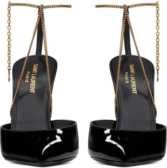 Saint Laurent Kayla patent pumps Black