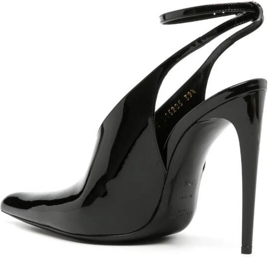 Saint Laurent Kendall 110mm patent-finish pumps Black