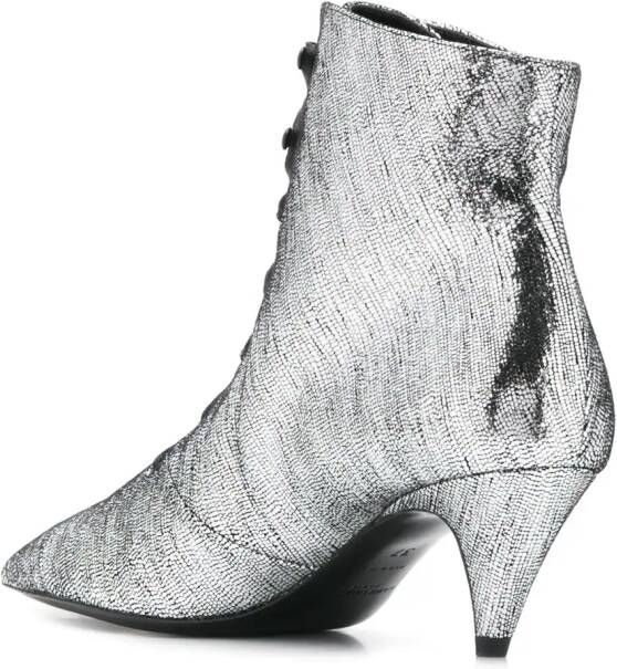Saint Laurent Kiki boots Silver