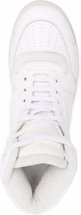 Saint Laurent lace-up hi-top sneakers White