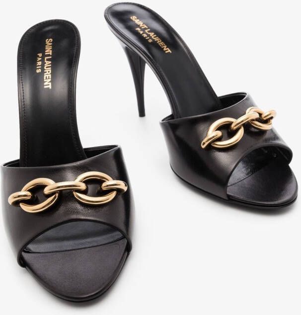 Saint Laurent Le Maillon 95mm heel sandals Black