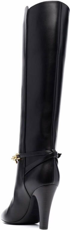 Saint Laurent Le Maillon knee-high boots Black