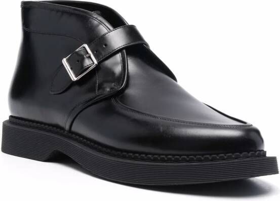 Saint Laurent leather creeper boots Black