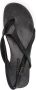 Saint Laurent leather crossover-strap flat sandals Black - Thumbnail 4