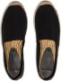 Saint Laurent logo-embroidered espadrilles Black - Thumbnail 4