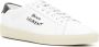 Saint Laurent logo-embroidered leather sneakers White - Thumbnail 2