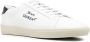 Saint Laurent logo-embroidered low-top sneakers White - Thumbnail 2