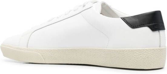 Saint Laurent logo-embroidered low-top sneakers White