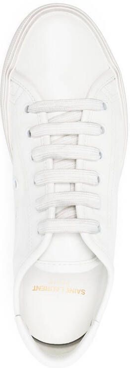 Saint Laurent logo-print lace-up sneakers White