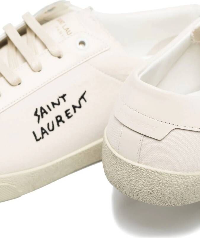 Saint Laurent logo-print low-top sneakers Neutrals