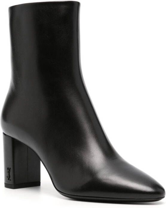Saint Laurent Lou 70mm ankle boots Black