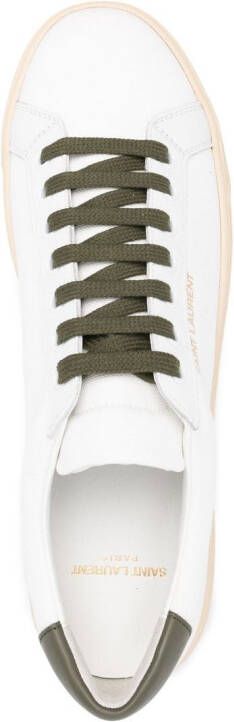 Saint Laurent low-top leather sneakers White