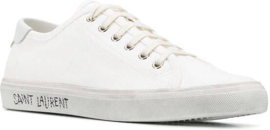Saint Laurent Malibu distressed-effect sneakers White