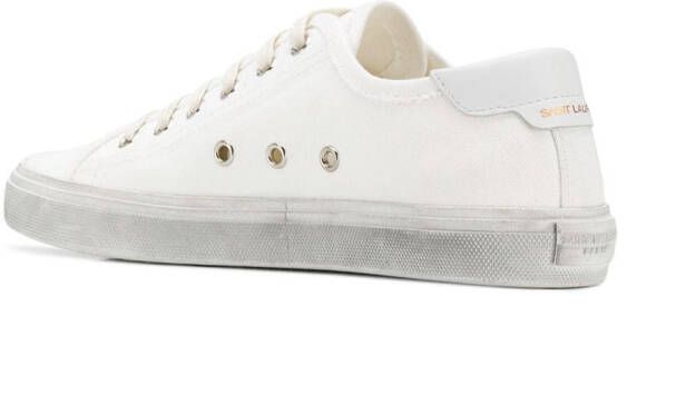 Saint Laurent Malibu distressed-effect sneakers White