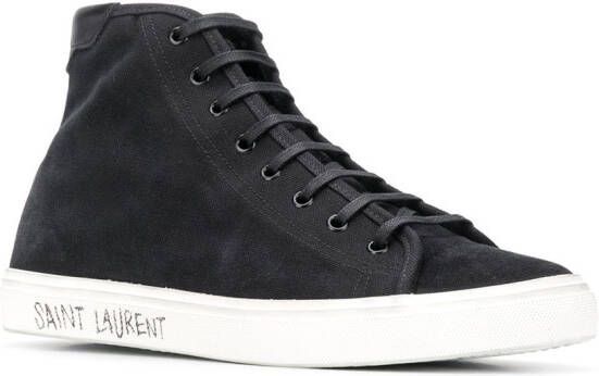 Saint Laurent Malibu high-top sneakers Black