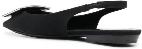 Saint Laurent Maxine slingback ballerina shoes Black
