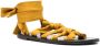 Saint Laurent Nolan knot-detail flat sandals Yellow - Thumbnail 2