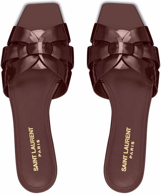 Saint Laurent Nu Pieds flat sandals Brown