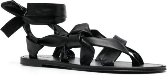 Saint Laurent open-toe strap-detail sandals Black