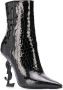 Saint Laurent Opyum 110mm ankle boots Black - Thumbnail 2