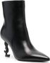 Saint Laurent Opyum 110mm ankle boots Black - Thumbnail 2