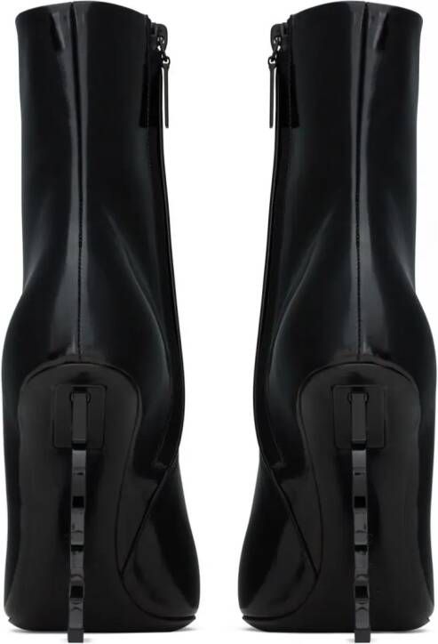 Saint Laurent Opyum 110mm leather boots Black