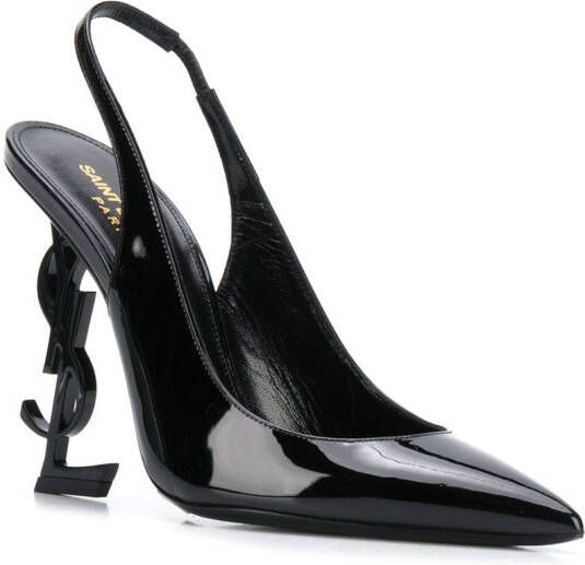 Saint Laurent Opyum 110mm slingback pumps Black
