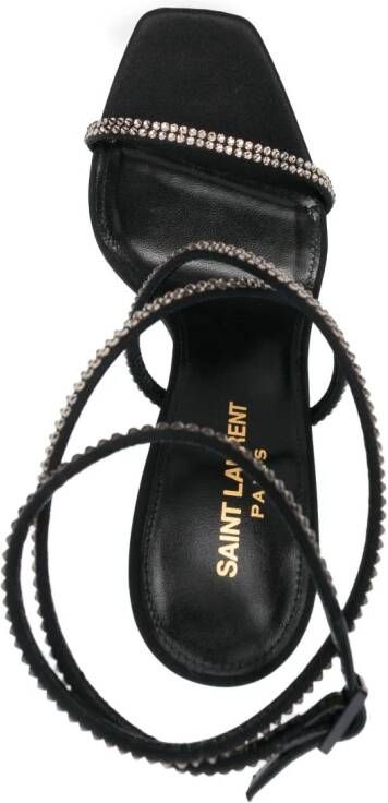 Saint Laurent Opyum 120mm YSL heel sandals Black