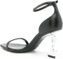 Saint Laurent Opyum 85mm logo-heel sandals Black - Thumbnail 3