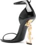 Saint Laurent Opyum 85mm patent-leather sandals Black - Thumbnail 3