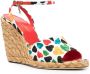 Saint Laurent Paloma wedge espadrille sandals White - Thumbnail 2