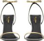 Saint Laurent Pam 120mm patent-leather sandals Gold - Thumbnail 3