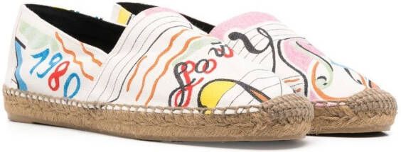 Saint Laurent Perseo flat espadrilles Neutrals